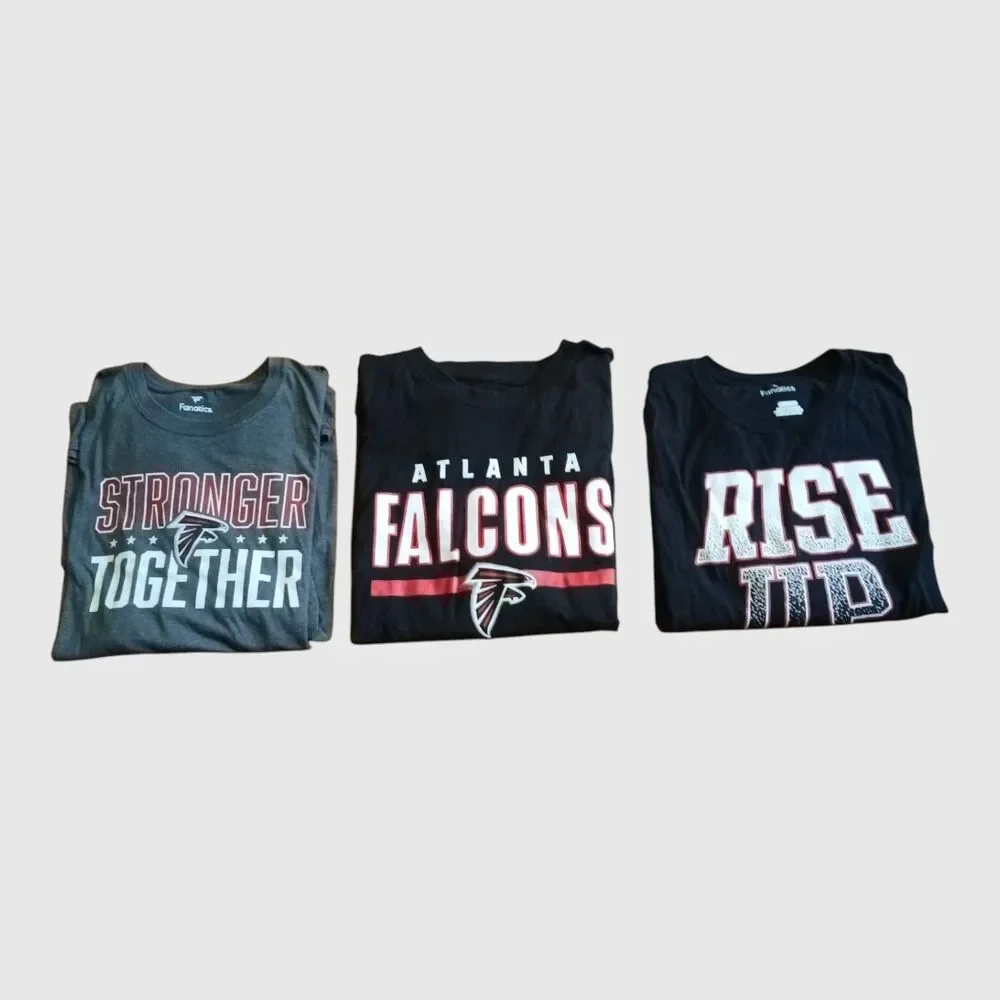 Atlanta Falcons Lot of 3 Graphic Tees by Fanatics Size 4XL